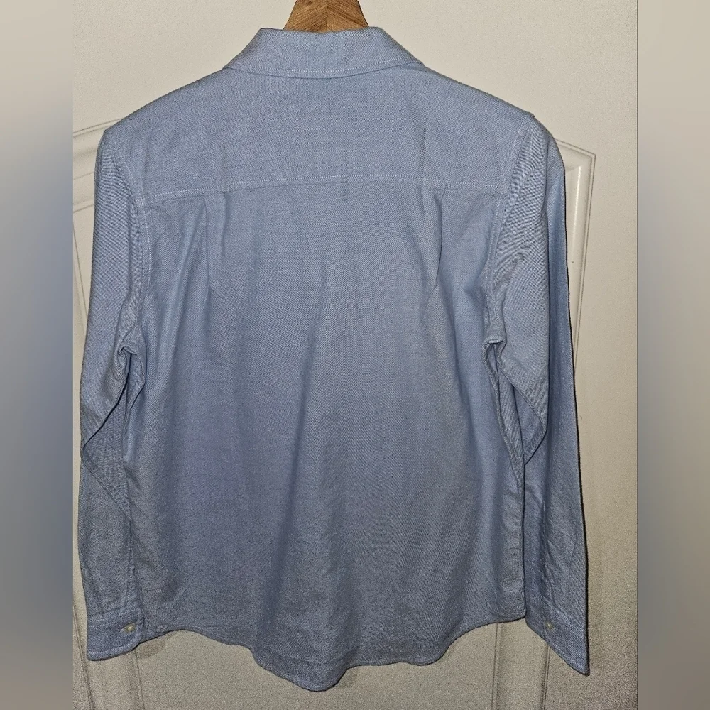The Children's Place Oxford Blue Button Up Long Sleeve Shirt. Classic Style 14H